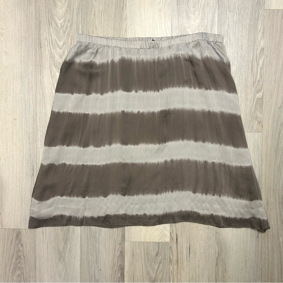 Eileen Fisher The Fisher Project 100% Silk Skirt Shibori Dyed Lantern Coastal XL - Picture 2 of 10